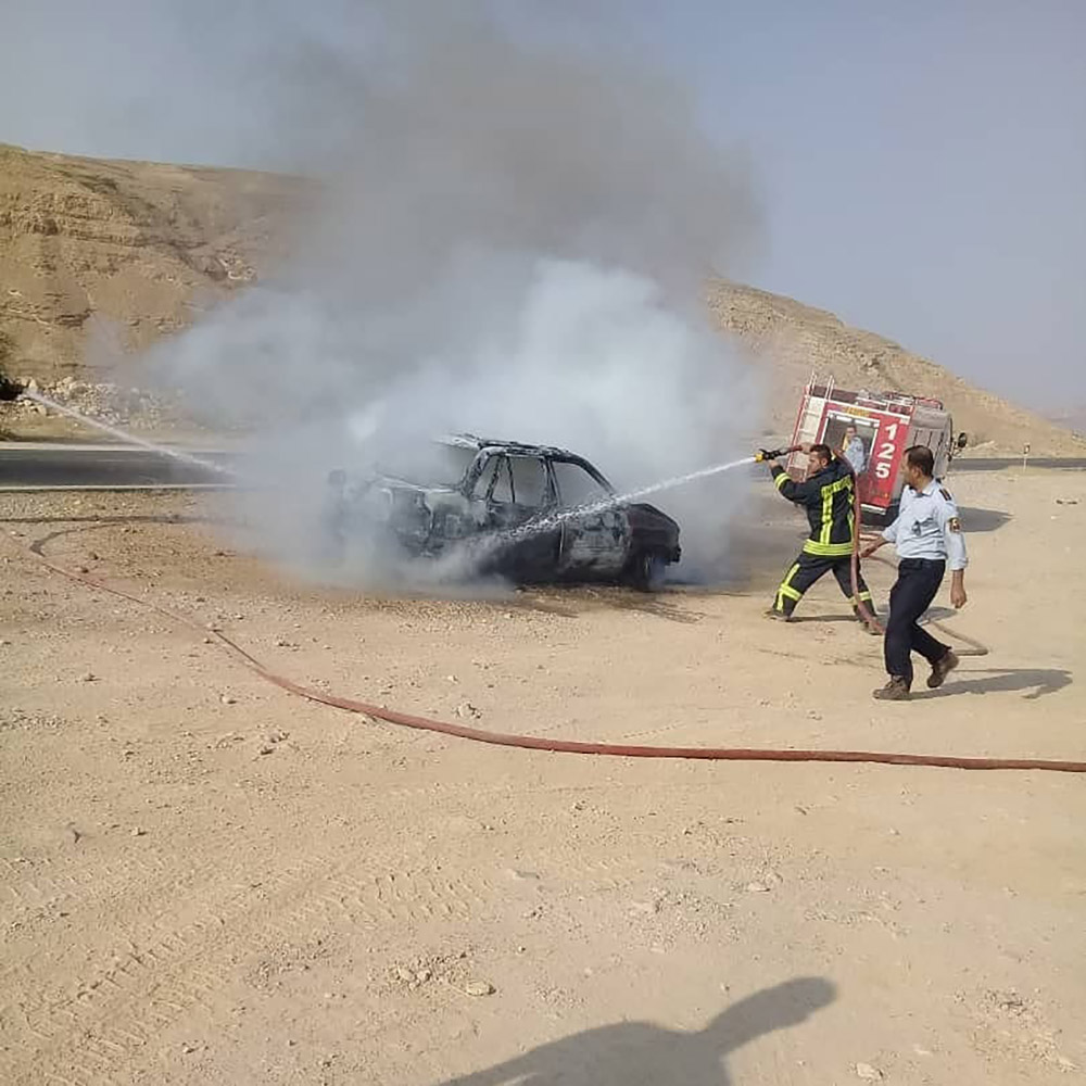 آتش گرفتن پراید